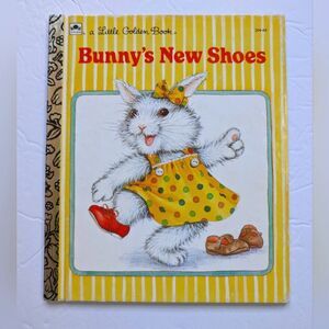 Bunny's New Shoes Little Golden Book 1987 Vintage
